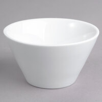 Acopa 8 oz. Bright White Tapered Porcelain Bouillon - 12/Case