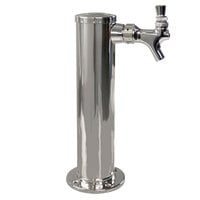 Micro Matic D4740 Polished Stainless Steel 1 Tap Tower - 2 1/2 inch Column