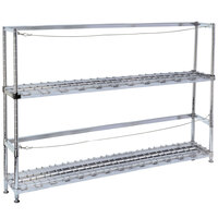 Metro 2KR345DC Four Keg Rack with Two Dunnage Racks - 42 inch x 18 inch x 56 1/8 inch