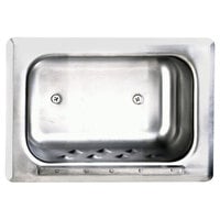 Bobrick B-4380 Recessed Stainless Steel Soap Dish