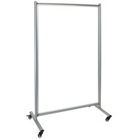 Luxor MD4072W 38 1/2 inch x 64 inch Mobile Whiteboard Room Divider with Steel Frame