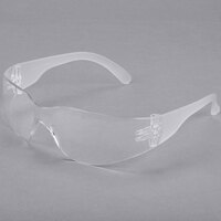 Scratch Resistant Safety Glasses / Eye Protection - Clear with Clear Lens