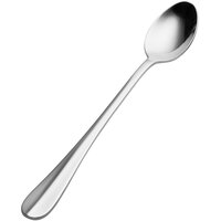 Bon Chef S102 Monroe 7 3/8 inch 18/10 Stainless Steel Extra Heavy Iced Tea Spoon - 12/Case