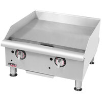 APW Wyott GGT-18S Thermostatic 18" Countertop Griddle - 20,000 BTU