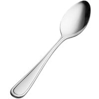 Bon Chef S303 Tuscany 7 3/16 inch 18/10 Stainless Steel Extra Heavy Soup / Dessert Spoon - 12/Case