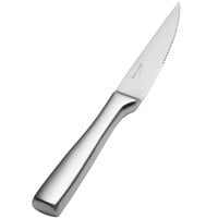 Bon Chef S3020 Manhattan 9 3/4 inch 13/0 Stainless Steel Extra Heavy Hollow Handle Gaucho Steak Knife - 12/Case