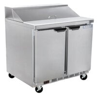 Beverage-Air SPE36HC-10 Elite Series 36" 2 Door Refrigerated Sandwich Prep Table