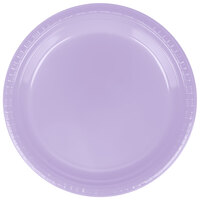 Creative Converting 28193021 9" Luscious Lavender Purple Plastic Plate - 240/Case