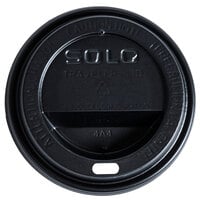 Solo TL31B2-0004 10 oz. Black Plastic Travel Lid - 1000/Case