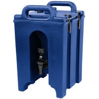 Cambro 100LCD186 Camtainers® 1.5 Gallon Navy Blue Insulated Beverage Dispenser