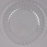 Fineline Flairware 210-CL 10 1/4" Clear Plastic Plate - 144/Case