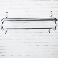CSL TMK-48 48 inch Zinc-Plated Wall Mount Coat Rack with 1 inch Hanging Bar