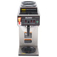 Bunn 12950.0410 CWTF-DV Automatic 12 Cup Coffee Brewer with 2 Upper Warmers, 1 Lower Warmer, and Stainless Steel Funnel - Dual Voltage