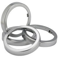 San Jamar C22XC EZ-Fit® Metal Finish Rings - 2/Pack
