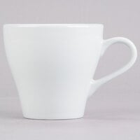 Tuxton BPF-1608 16 oz. Porcelain White Europa China Cappuccino Mug - 24/Case