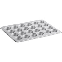 24 Cup 3.5 oz. Non-Stick Carbon Steel Muffin / Cupcake Pan - 14" x 20 1/2"