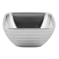 Vollrath 47632 Double Wall Square Beehive 1.8 Qt. Serving Bowl
