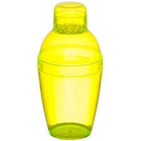 Fineline 4102-Y Quenchers 10 oz. Disposable Yellow Plastic Shaker - 24/Case