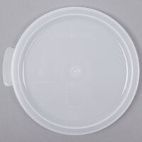Cambro 1 Qt. White Round Polyethylene Food Storage Container Lid