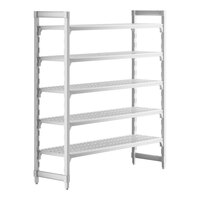 Cambro CPU186064V5480 Camshelving® Premium Shelving Unit with 5 Vented Shelves 18" x 60" x 64"