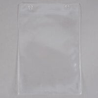 Menu Solutions TOPBPP Clear 2-Hole Page Protectors for Top Ring Menu Tents   - 25/Pack