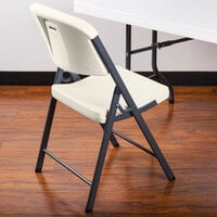 Lifetime 2803 Almond Contoured Folding Chair