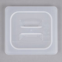 Cambro 60PPCH190 1/6 Size Translucent Polypropylene Handled Lid