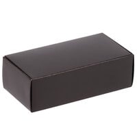 5 1/2" x 2 3/4" x 1 3/4" 1-Piece 1/2 lb. Brown Candy Box - 250/Case