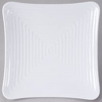GET ML-63-W Milano 10 1/4" White Melamine Square Plate - 12/Pack