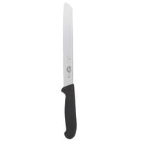 Victorinox 5.2533.21-X8 8" Slant Tip Serrated Bread Knife with Fibrox Handle