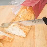 Victorinox 5.2533.21-X8 8 inch Slant Tip Serrated Bread Knife with Fibrox Handle