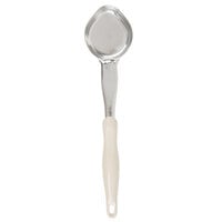 Vollrath 6412335 Jacob's Pride 3 oz. Ivory Solid Oval Spoodle® Portion Spoon