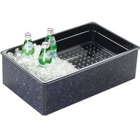 Cal-Mil 368-12-17 Granite Charcoal ABS Fully Insulated Ice Housing - 20" x 12" x 6"