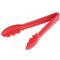 Carlisle 470905 Carly 9 inch Red Plastic Utility Tongs