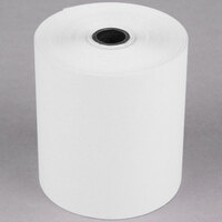 Point Plus 3 inch x 90' Carbonless 2-Ply Cash Register POS Paper Roll Tape - 5/Pack