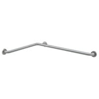 Bobrick B-68616.99 Stainless Steel Two-Wall Tub / Shower Grab Bar with Satin Peened Finish - 36 inch x 24 inch