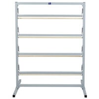 Bulman T369R-36 36" Four Deck Tower Paper Rack with Straight Edge Blade