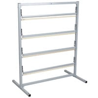 Bulman T369R-36 36 inch Four Deck Tower Paper Rack with Straight Edge Blade