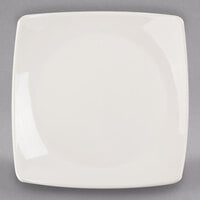 Libbey 950086797 Flint 9 1/4" Ivory (American White) Porcelain Coupe Plate - 12/Case