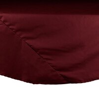 90" Round Burgundy Hemmed 65/35 Poly/Cotton BlendCloth Table Cover