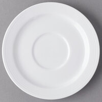 Syracuse China 911196017 Repetition 5 7/8 inch Aluma White Porcelain Stacking Saucer - 36/Case
