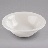 Libbey 951250014 Flint 9 oz. Ivory (American White) Porcelain Morwel Grapefruit Bowl - 36/Case