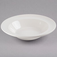 Syracuse China 950093395 Flint 25 oz. Ivory (American White) Porcelain Studio Pasta Bowl - 12/Case