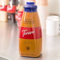 Torani 64 fl. oz. Sugar Free Caramel Flavoring Sauce