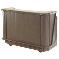 Cambro BAR650CP194 Granite Sand Cambar 67 inch Portable Bar with 7-Bottle Speed Rail and Cold Plate
