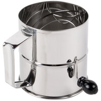 Thunder Group 8 Cup Stainless Steel Rotary Flour / Powdered Sugar Sifter
