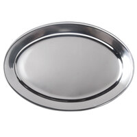 25 7/8 inch x 18 inch Oval Stainless Steel Platter