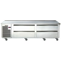 Traulsen TE084HT 4 Drawer 84 inch Refrigerated Chef Base - Specification Line