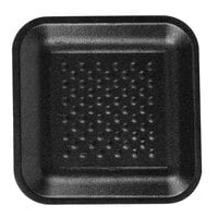 CKF 87801 (#1S) Black Foam Meat Tray 5 1/4 inch x 5 1/4 inch x 5/8 inch - 1000/Case
