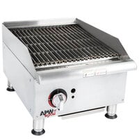 APW Wyott GCRB-24S 24" CharRock Lava Rock Charbroiler - 60,000 BTU